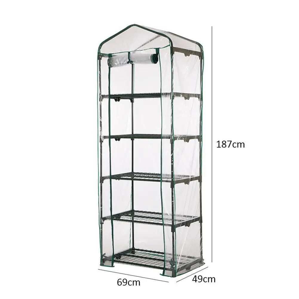 Garden House Mini Portable Garden Green House Warm Greenhouse Flower Plants Gardening Outdoor Greenhouse Cover (no Iron Shelf)