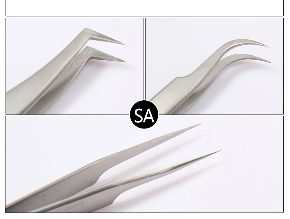 Makeup Professional Eyelash Tweezers 3D Volume Eyelash Extension Tweezer Fan Lash Eyebrow Tweezers VETUS Excellent Closure