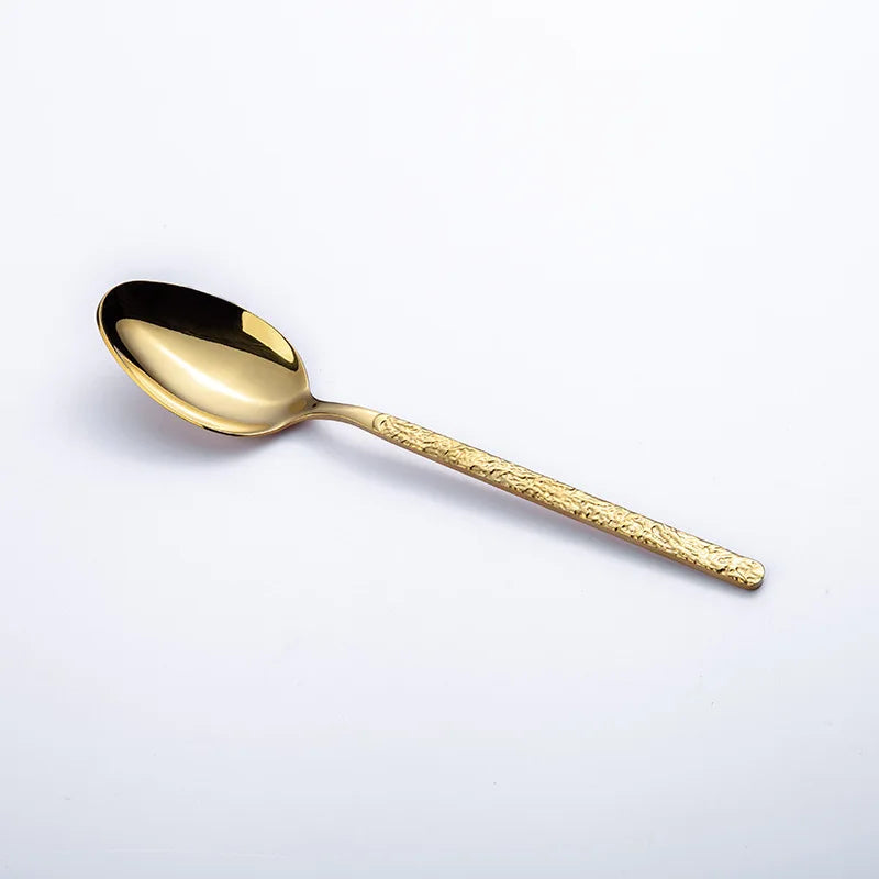 Stainless steel Western Cutlery set Knife Fork Spoon Dinner Set Dessert Dinnerware Western Steak Knife Tableware Spoon Fork