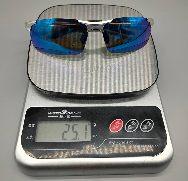 AORON Fahr-Polarisierte Sonnenbrille Herren Aluminium Magnesium Rahmen Sport Sonnenbrille Fahrer Retro Brille UV400 Anti-Blend