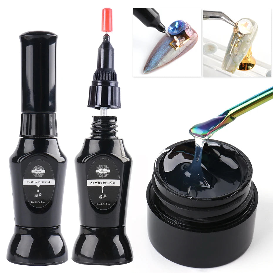 Starker Nagel Kleber Super Klebrig Klebstoff UV Gel Nagellack Für Strass Kristall Edelsteine Schmuck DIY Maniküre Nagel Kunst Werkzeuge LY1826