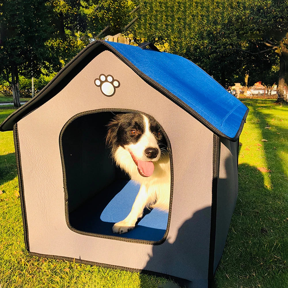 Medium Dog Kennel Outdoor Waterproof Soft Comfortable Pet House Chew Proof Removable Small Dog Bed Pet Sleeping Mat Portable