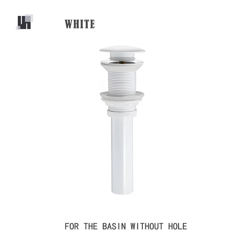 bonderis Pop Up Drain Matt Schwarz - Messing, ohne Überlauf