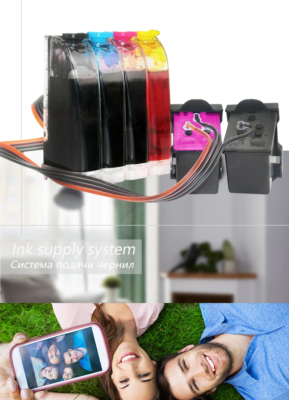 Tinten-System 2025: CISS 305XL INK System Replacement for HP 305 HP 305 XL Cartridge HP DeskJet 2700 2710 2721 2722 4120 4110 4130 1210 6010 Collection