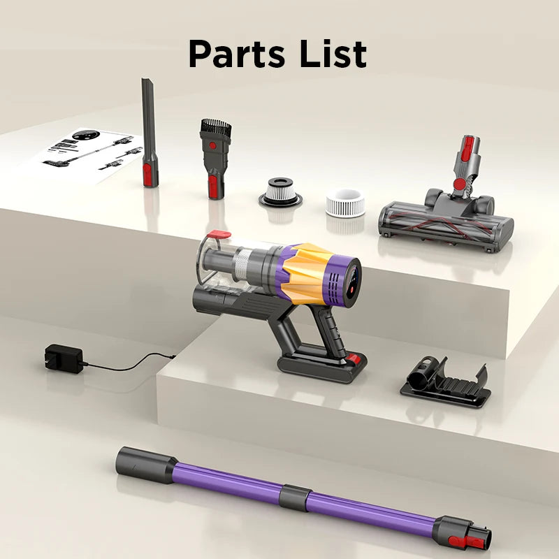 Multi-funktionales Portables Rechargeables Starkes Stab-Vakuum 40min Laufzeit Kabelloses Vakuumreiniger