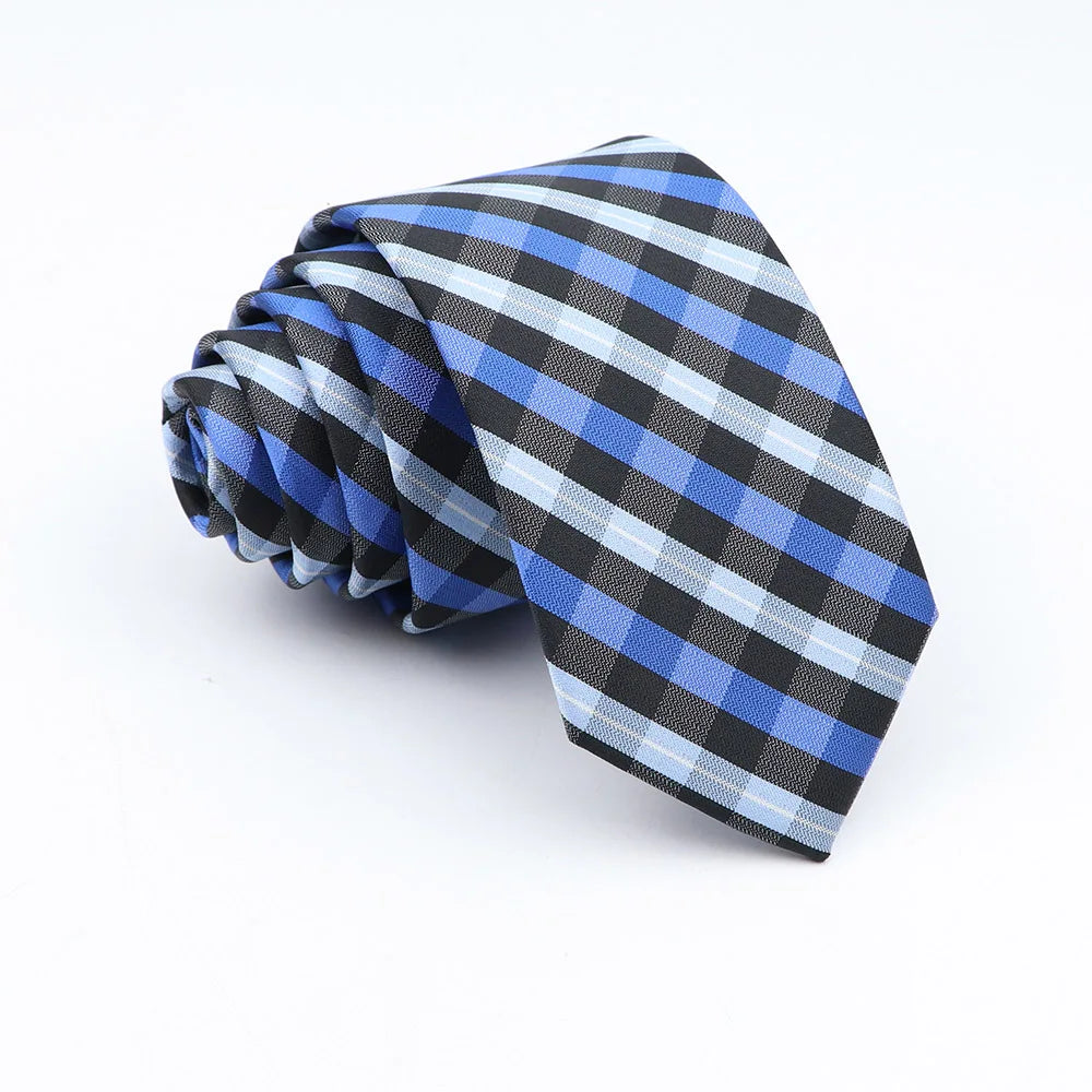 Neue Jacquard-Schottenkrawatte für Männer - Klassische 6cm-Krawatte für Hochzeit, Geschäft und Suit