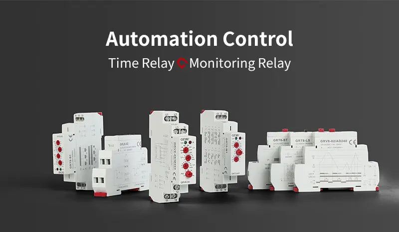 GEYA GRT8-S Asymmetrisches Zeitrelais 16A - SPDT Timer Relay AC/DC 12V-240V