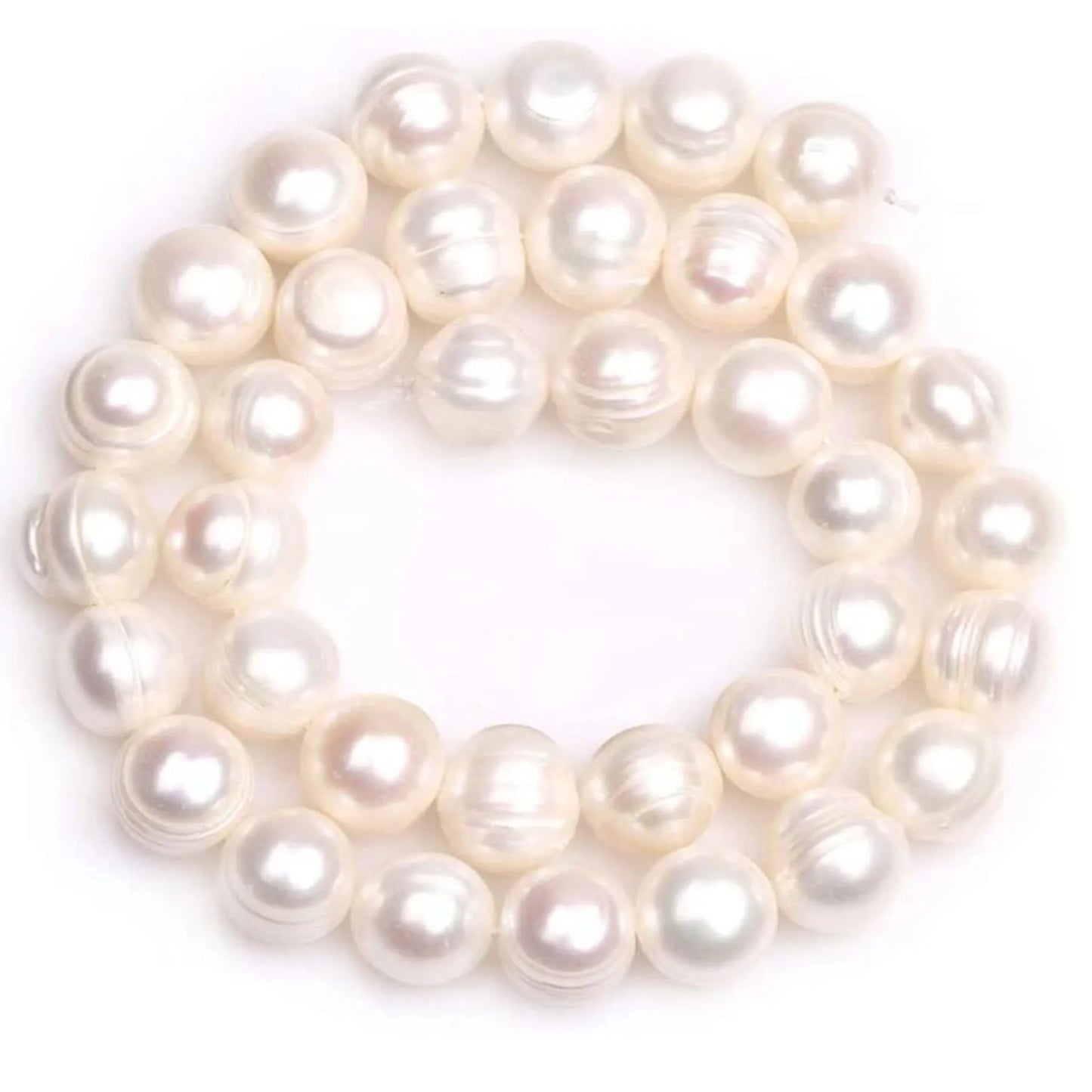 Talismane QYX-008 Perle naturale - 10 buc Oțel inoxidabil