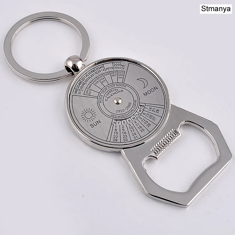 Perpetual Kalender Schlüsselanhänger - Metall 5cm Neu