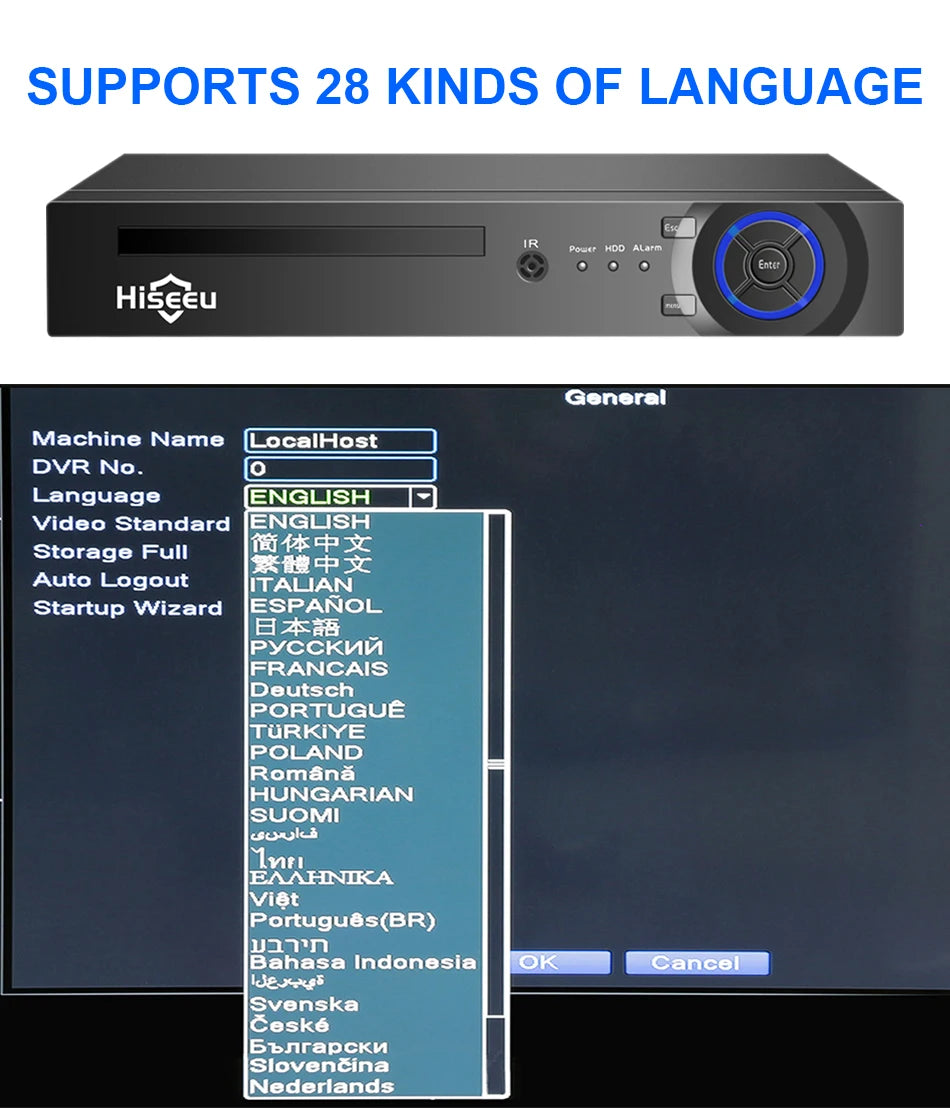 Überwachungssystem 2025: Hiseeu 4CH 5MP POE Dome IP Camera System Kit - Video Surveillance Set Night Vision Home Outdoor Waterproof Security Camera Set POE Collection