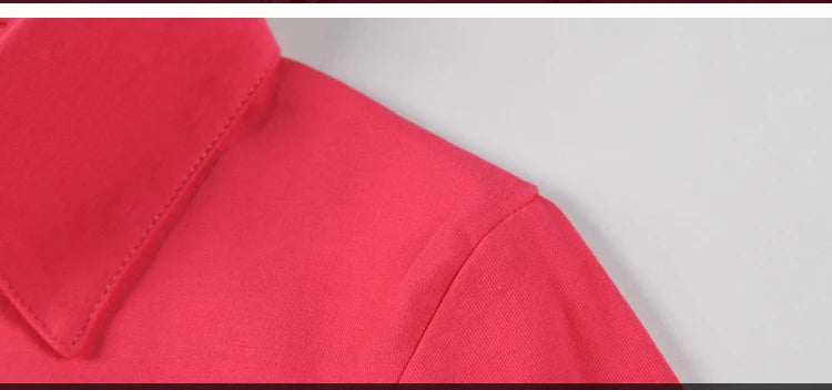 Solid T Shirt Female 2024 Turn-down Collar Womens Long Sleeve Tops Spring Full Slim Cotton TShirt Woman Clothes T-Shirt Femme