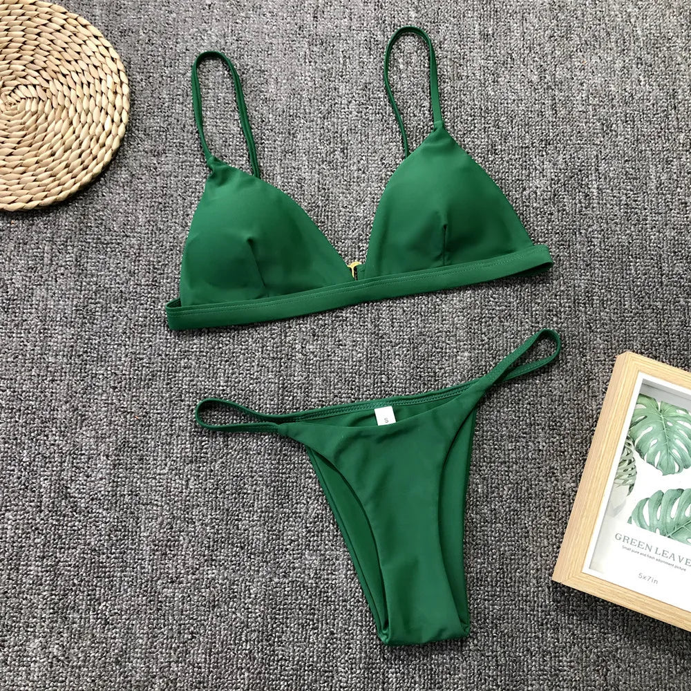 Bikini Set 2025: Stylish Schwimmbekleidung for Women - Golden Bridge Store