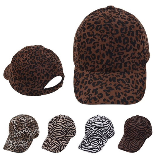 WZCXCN D438 Leopard Zebra Sonnenkappe - Größe OneSize