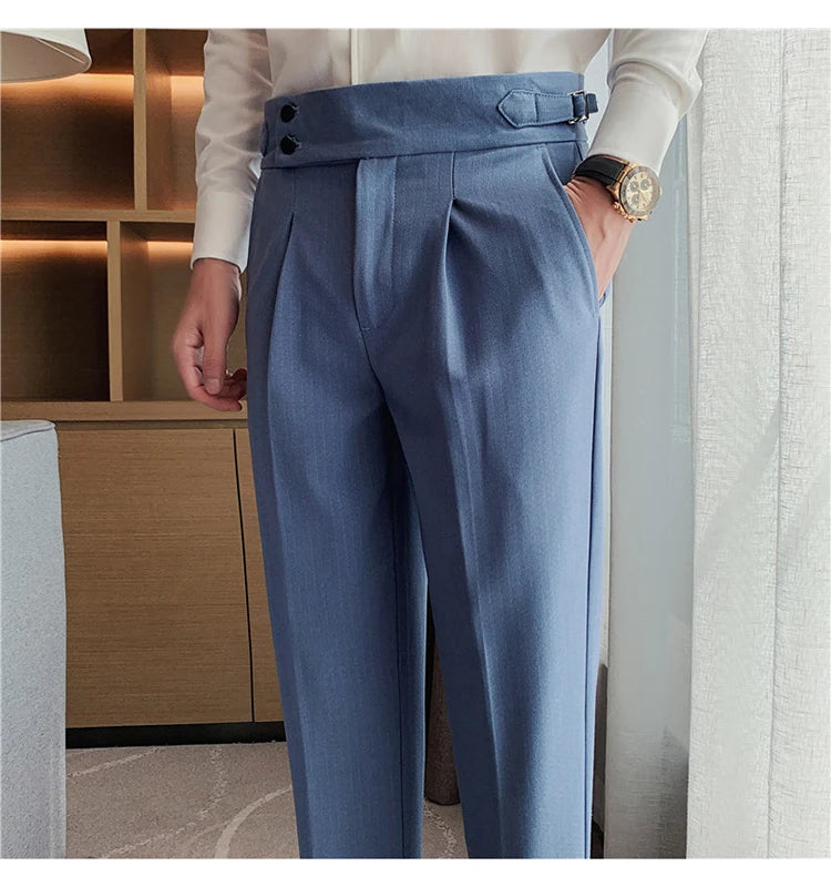 Pantaloni slim fit MYAZHOU cu talie înaltă - Poliester S-XXL