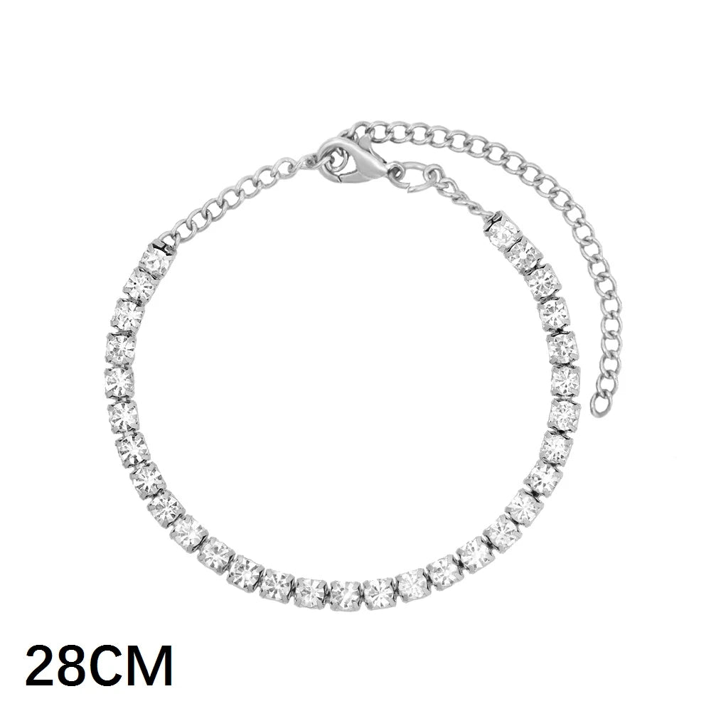 Luxus Voll Strass Große Tennis Kette Armbänder 2025 - Frauen Männer Fashion Bling - Iced Out Quadrat Kristall Armband Hand Schmuck Premium