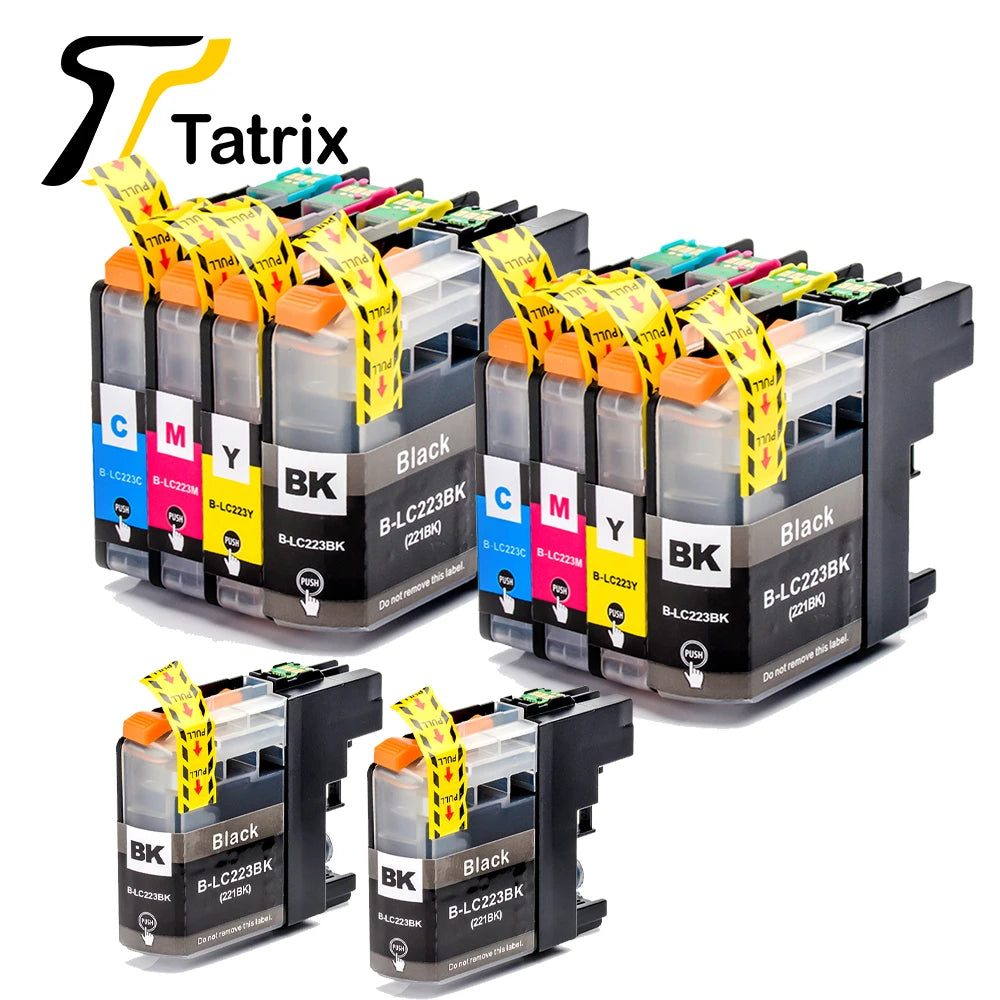 Tatrix With Chip LC223 LC221 Compatible Ink Cartridge For Brother MFC-J4420DW/J4620DW/J4625DW/J480DW/J680DW/J880DW Printer