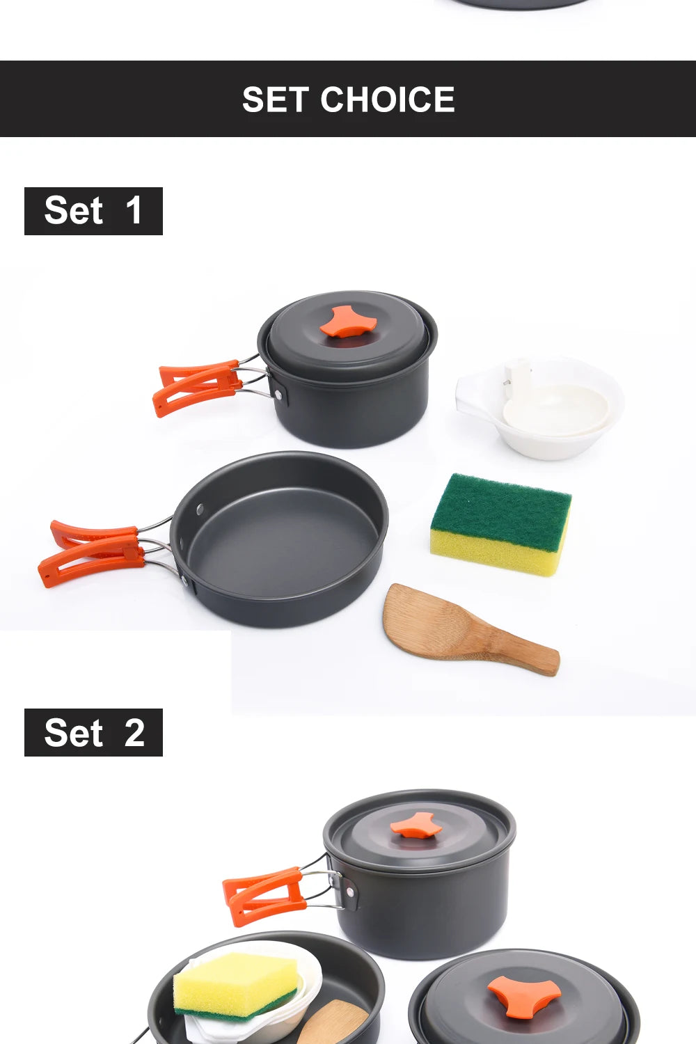 Camping-Kochset 2025: Widesea Outdoor Cookware - Tableware Hiking Picnic Travel Equipment Collection
