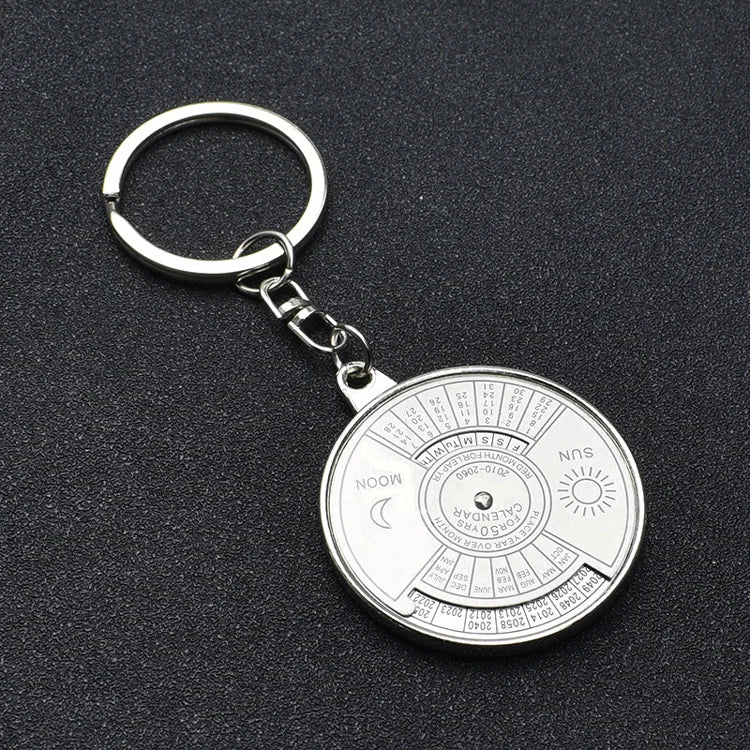 Perpetual Kalender Schlüsselanhänger - Metall 5cm Neu