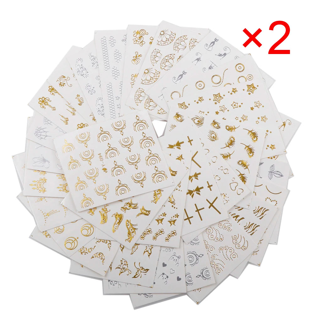 LunaNail Pro Wassertransfer Sticker - 30 Blatt A6 Dünn