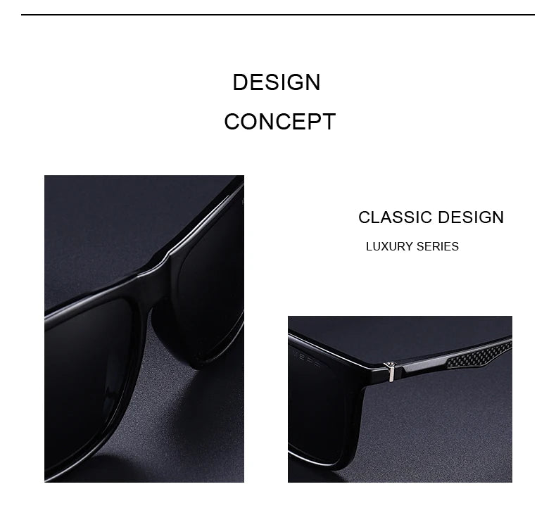 MERRYS DESIGN Herren HD Polarisierte Sonnenbrille Sport Angeln Augenschutz Aluminium Legierung Bügel UV400 Schutz S8186