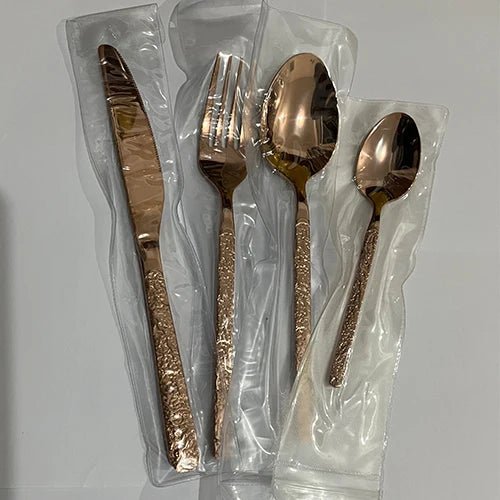 Stainless steel Western Cutlery set Knife Fork Spoon Dinner Set Dessert Dinnerware Western Steak Knife Tableware Spoon Fork