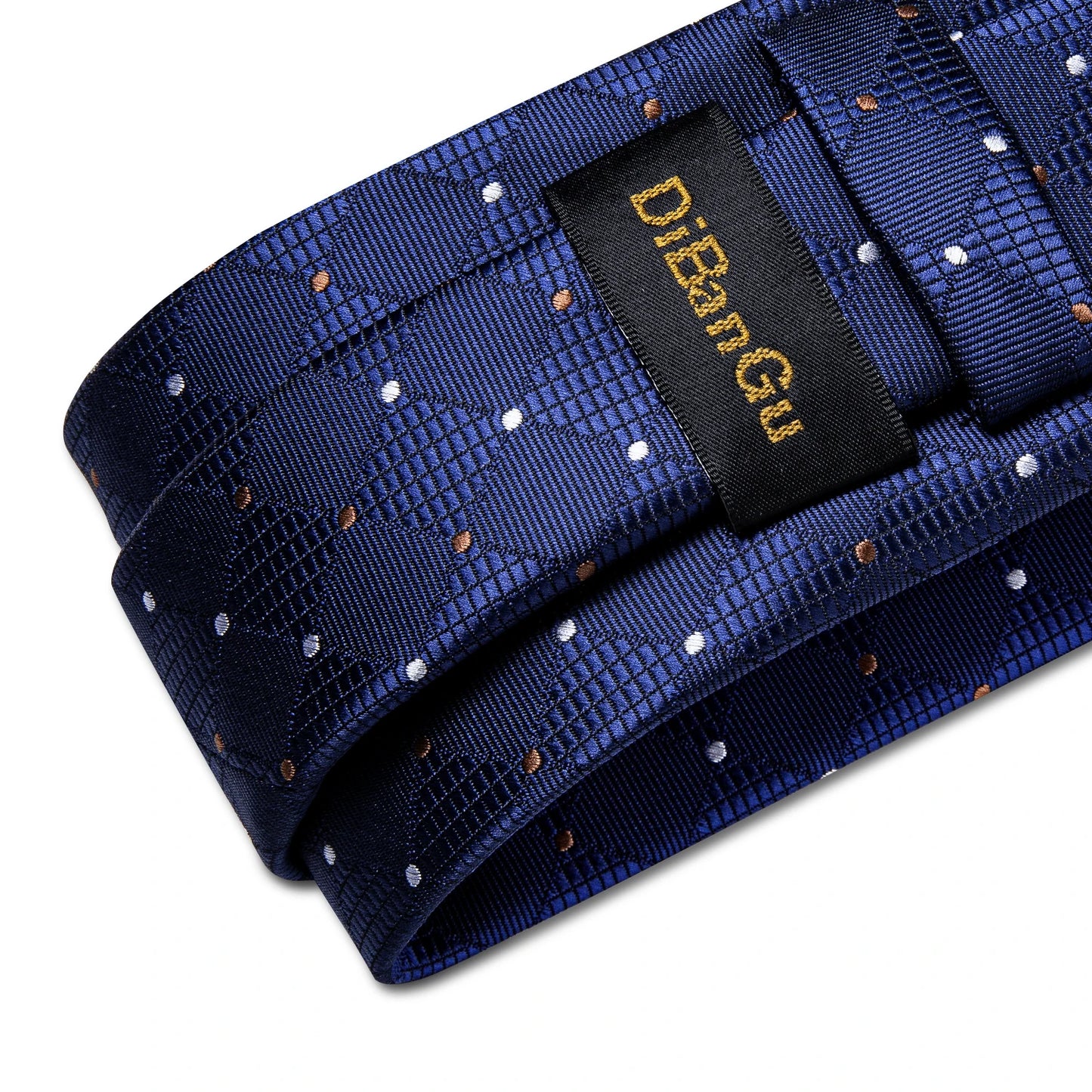 Purple Plaid Dot Men's Ties Pocket Square Cufflinks Business Wedding Accessoires Neck Tie Gift For Men Cravat Silk Tie DiBanGu