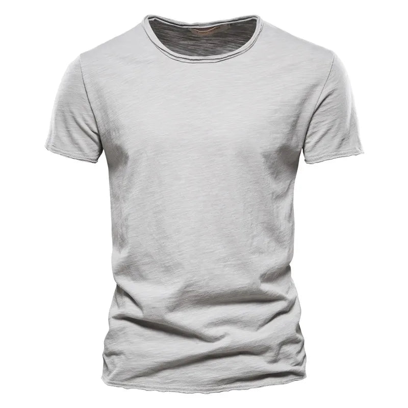 AIOPESON T-Shirt Casual Leicht - 100% Baumwolle Kurzarm