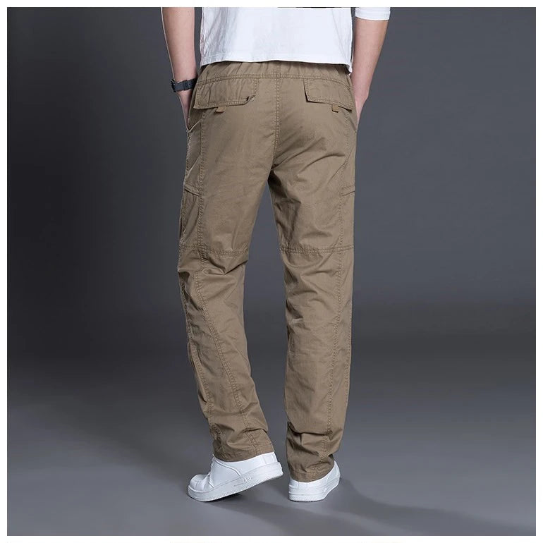 Herren Hosen 2025 - Summer Autumn Fashion Cotton Long Pants Straight Joggers Plus Size
