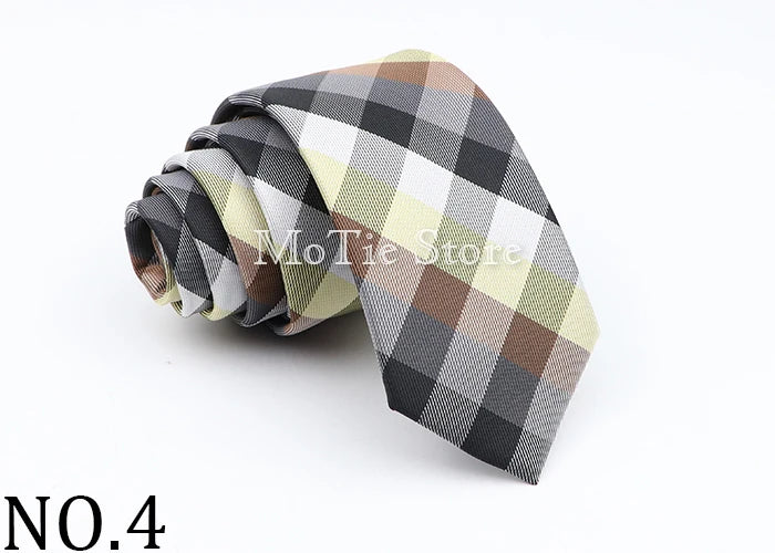 Neue Jacquard-Schottenkrawatte für Männer - Klassische 6cm-Krawatte für Hochzeit, Geschäft und Suit