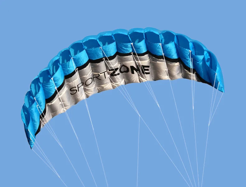 High Quality 2.5m Dual Line 4 Colors Parafoil Parachute Sports Beach Kite Easy to Fly Factory Outlet