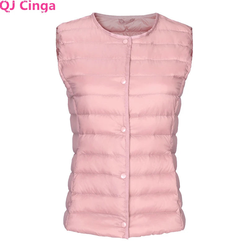 Aurora Stehkragen Daunenweste - Dünn Füllung 80% Größe 3XL