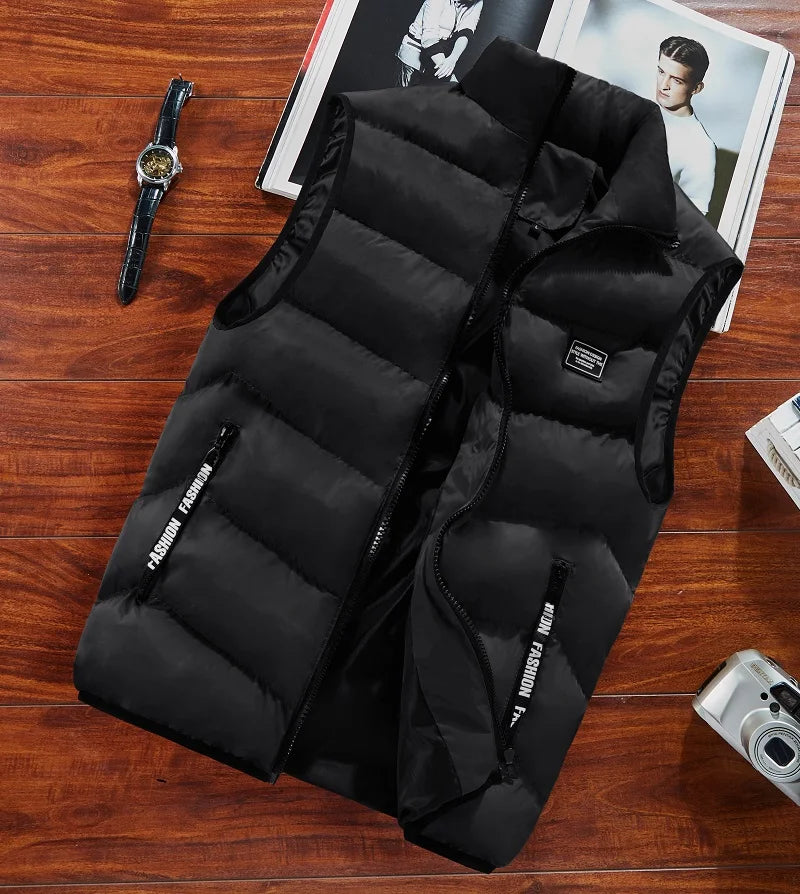 FAVOCENTCN Thermische Ärmellose Weste - Kapazität 2 Taschen, Leistung 2 Stufen, Größe XL