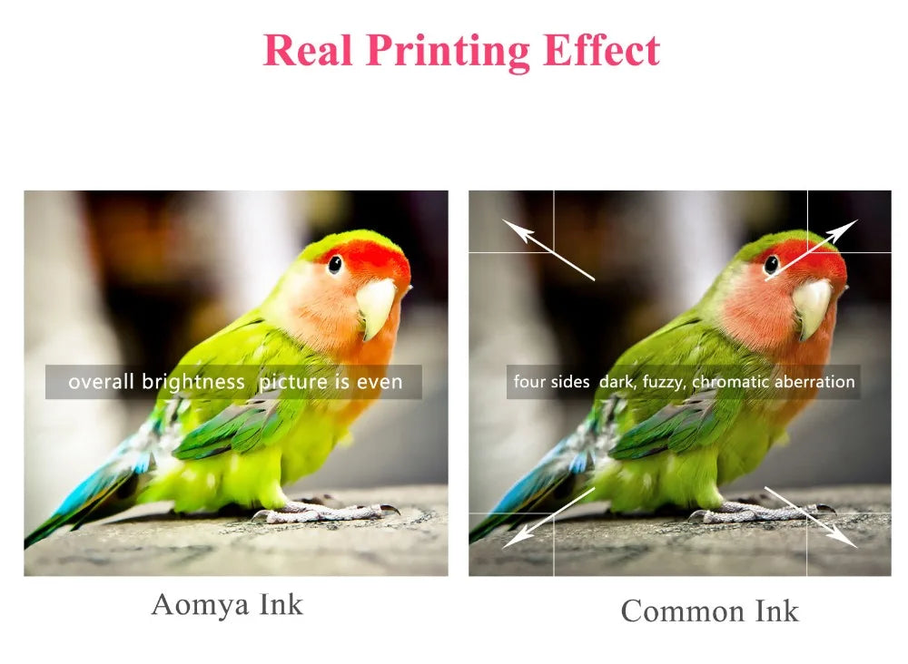 Aomya 5x100ml Tinte Universal Für Epson HP - BK CMY