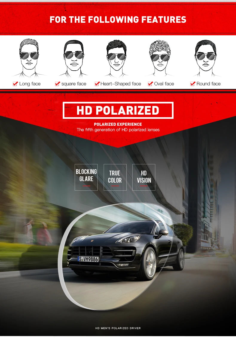 Ochelari de soare fotocromatici din aluminiu și magnesiu