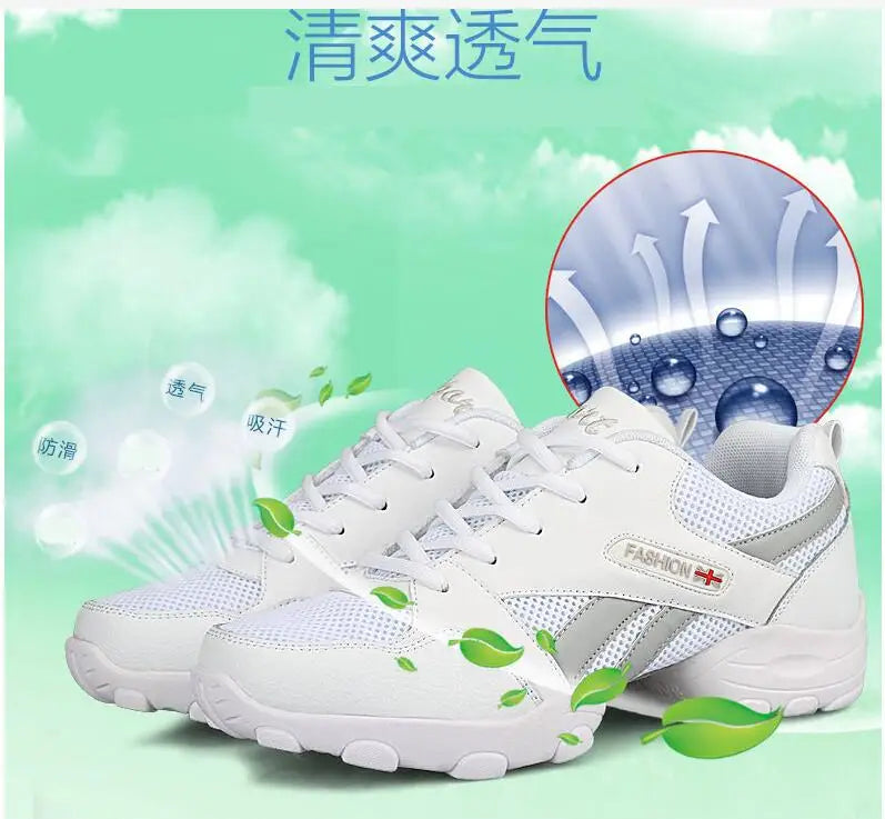 Men's Dance Sneakers Jazz Dancing Shoes Boy's Modern Mesh Breathable High Quality Non-slip Outdoor Male Sports Shoe