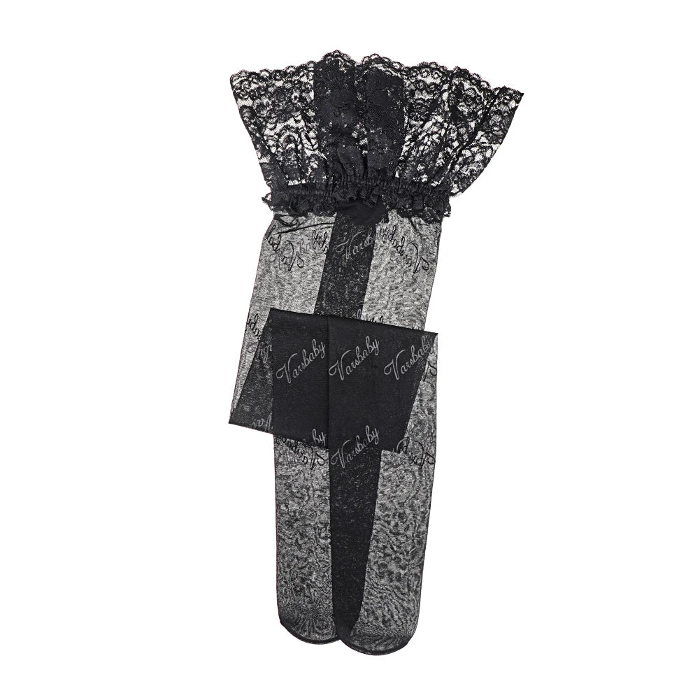 CYHWR Lenjerie elegantă de lux cu jumătate de cupă, dantelă transparentă, stil coajă solidă, ultra-subțire, 4 piese/loturi, sutien și jartieră