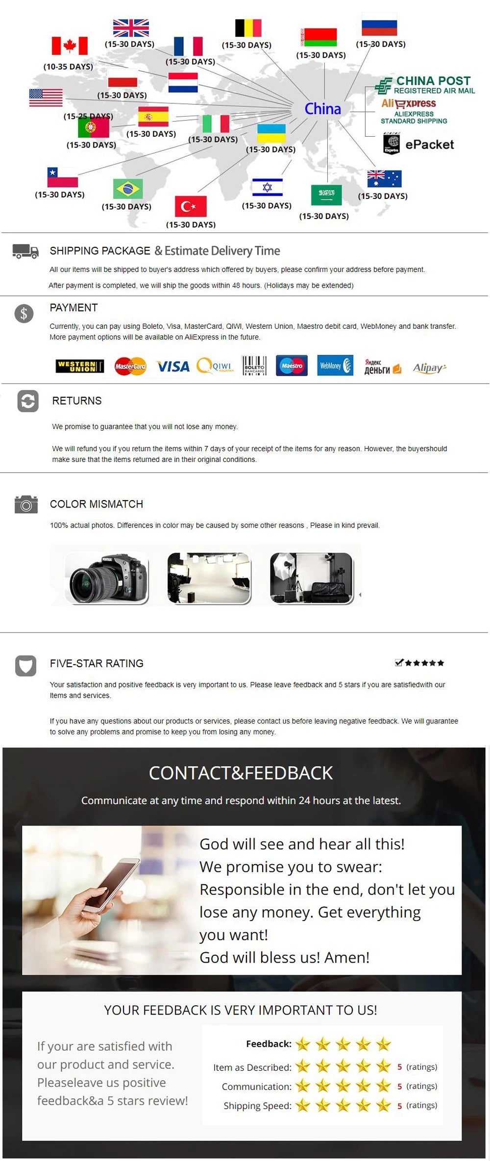 ACCHAMP Gothic Besteck Set -5teilig Edelstahl Standardgröße