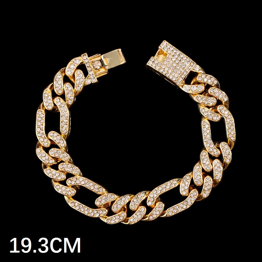 Luxus Voll Strass Große Tennis Kette Armbänder 2025 - Frauen Männer Fashion Bling - Iced Out Quadrat Kristall Armband Hand Schmuck Premium