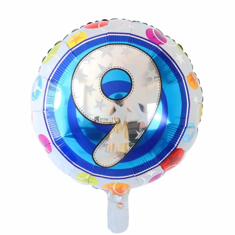 Disney 40C-SZ-2 Zahlenfolie 18Inch Blau - 10er Pack