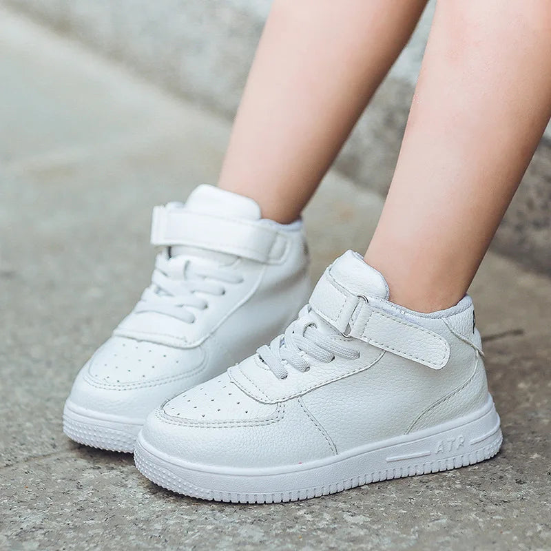 Kinderschuhe 2025: Mom Susy Baby Boy Girl Casual Shoes Child Leather - Sneakers Soft Flat High Waterproof White Black Red Kids Boot Chaussure Enfant Collection