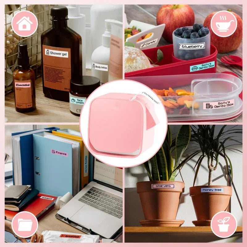 Aparat de etichete 2025: Imprimantă portabilă de etichete M960, colecție de Crăciun pentru acasă și bucătărie