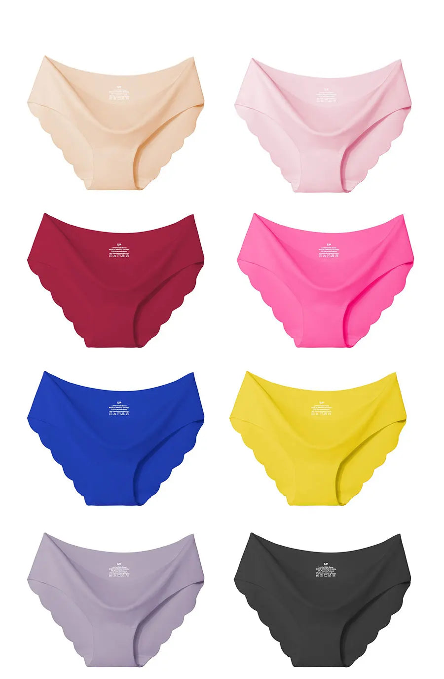 MIMICOOC Damen Nahtloser Slip - 3er Set 80 Prozent Nylon