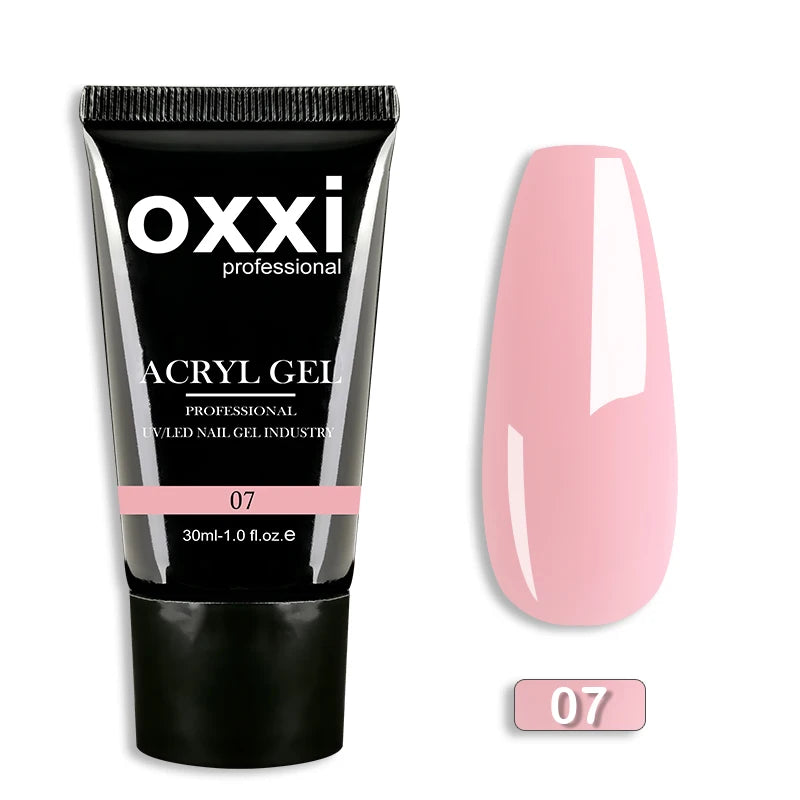 OXXI 30ml Acryl Gel Semi-permanent Poly Nail Gel Manicure Quick Easy Gel for Extension uv led Builder Varnish Acrylic Gellac New