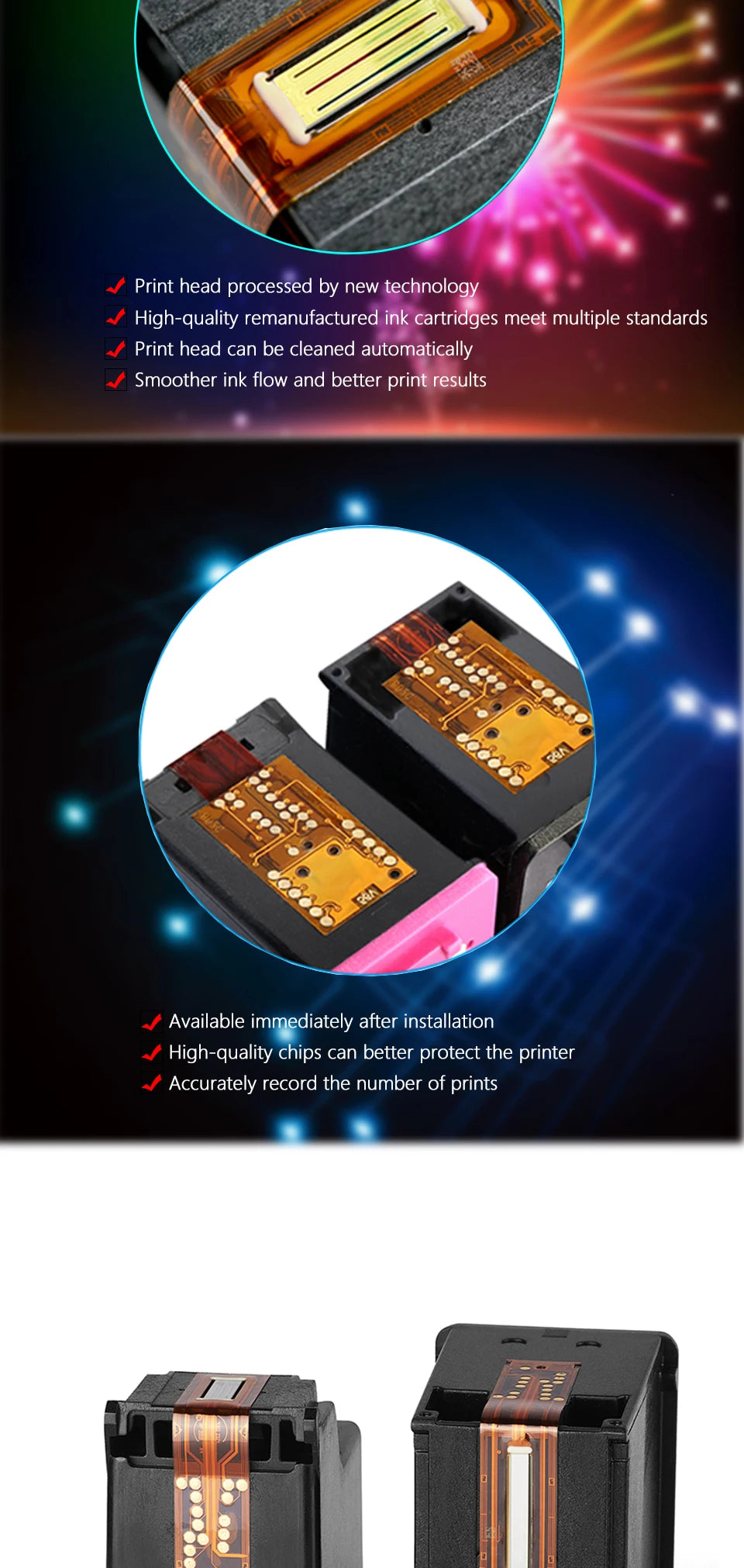 Tinten-System 2025: CISS 305XL INK System Replacement for HP 305 HP 305 XL Cartridge HP DeskJet 2700 2710 2721 2722 4120 4110 4130 1210 6010 Collection
