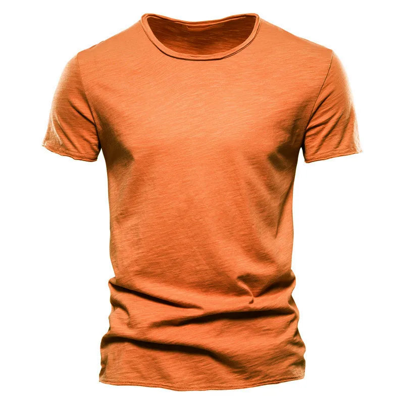 AIOPESON T-Shirt Casual Leicht - 100% Baumwolle Kurzarm
