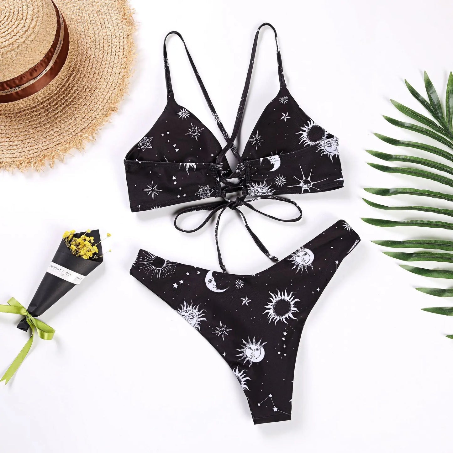 Damen Bikini Set - Sonnenblumen-Druck Schwimwear für Frauen Premium Beach Fashion