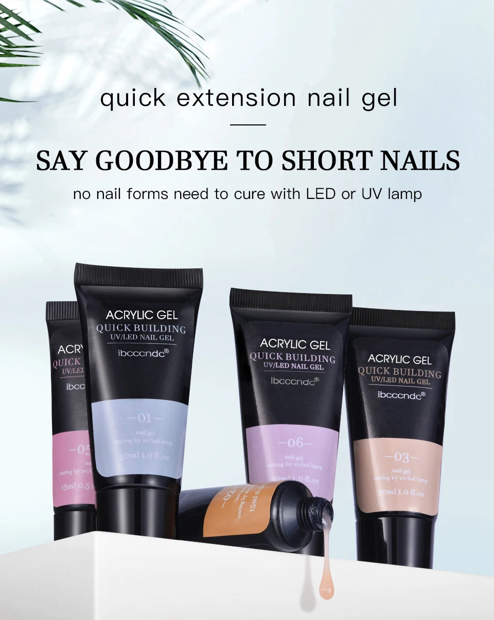 Nagel-Gel 2025: 30ml Acrylic-Hard Crystal-Clear - UV LED Collection