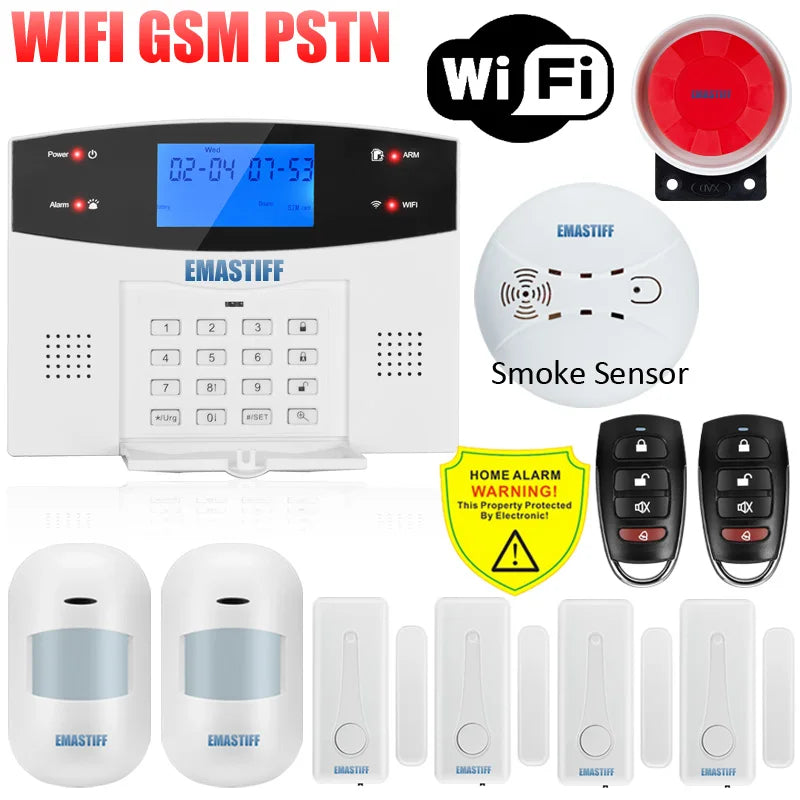 Alarmanlage 2025: IOS Android APP Wired Wireless Home Security - Tuya WIFI PSTN GSM Intercom Remote Control Collection