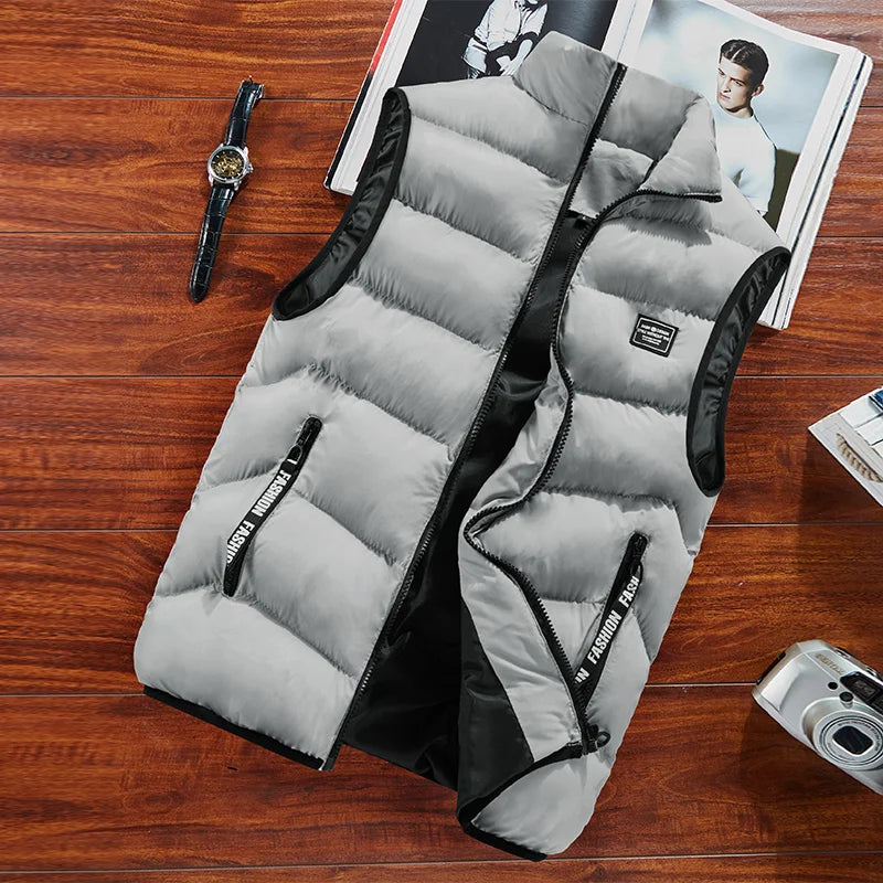 FAVOCENTCN Thermische Ärmellose Weste - Kapazität 2 Taschen, Leistung 2 Stufen, Größe XL