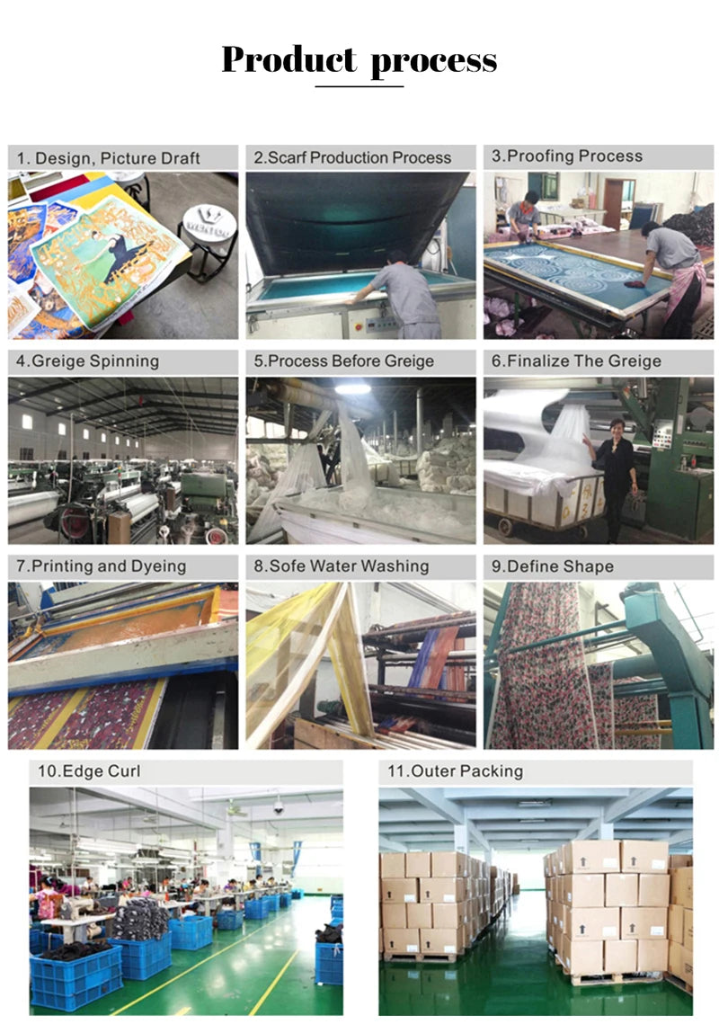 SENAIFE Satin-Schal Elegant - 90x90cm Polyester Leicht